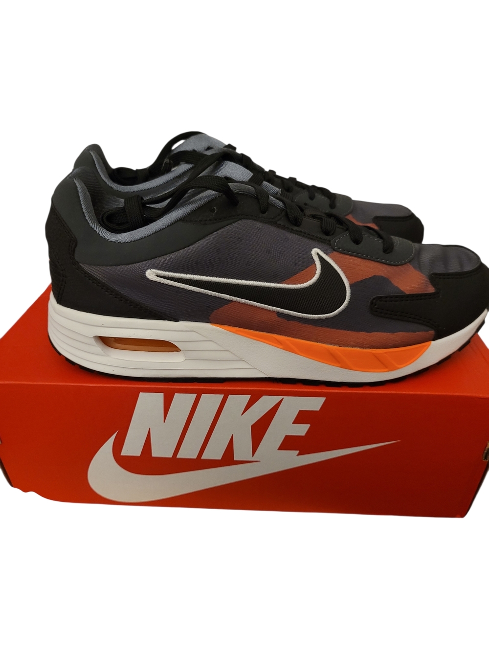Nike Orange And Grey with White Swoosh Logo